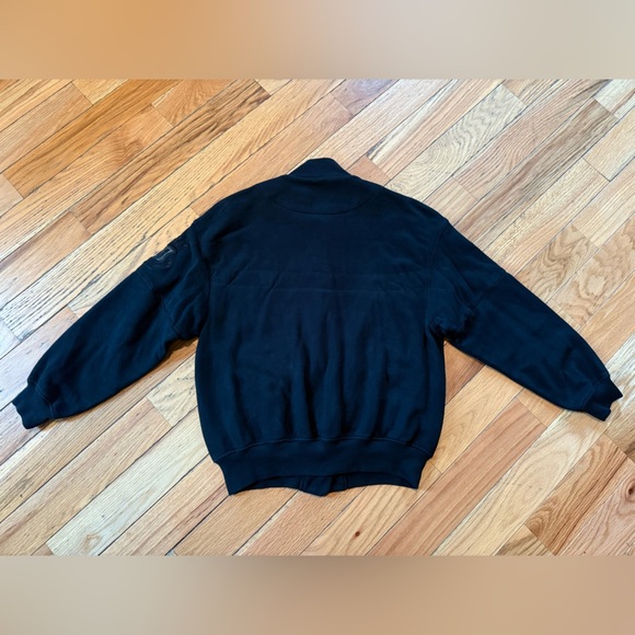 VTG St John Sport Black Button Down Jacket Crown Crest Logo Cotton Womens Size M - Picture 8 of 14